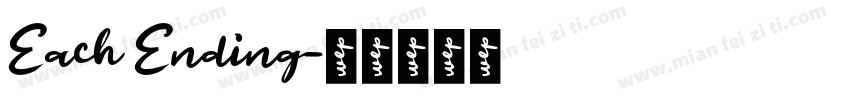 Each Ending字体转换